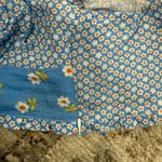 Place Nationale Cropped Blue Floral “La Precheur Top” Photo 7