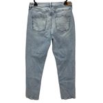 American Eagle Mom Jeans Women's 10 Light Blue Strigid Hi Rise Tapered Leg Photo 1