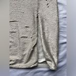 Chelsea and Violet Cream and Gold Flip Sequin Midi Skirt 10 Photo 4