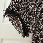 ZARA Short Sleeve Multicolored Knit Tiered Fringe trim Sweater Dress sz Small Photo 7