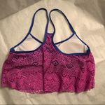 Malibu Swimwear Top EUC Blue Size M Photo 2