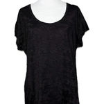 Lululemon Black Grey Camo Scoop neck Tee Top Size 10 based on measurements Photo 0