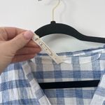 Birgitta helmersson Blue gingham flutter sleeve button down oversized‎ fit dress Photo 4