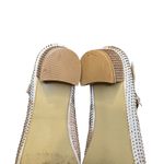 Badgley Mischka Shoes Womens Size 5 Ivory Block Heel Mary Jane Rhinestone Dress Photo 8