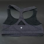 Lululemon  Fast Lane Bra Power Luxtreme Variegated Knit Black Heathered Sportsbra Photo 1