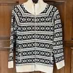MOUNT HEKLA Womens Size XS Cardigan Sweater Zip Up 100% Icelandic Wool Black Photo 0