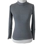 Free People Rickie Long Sleeve Top in Grey Haze Size XS Grunge Layering Thermal Photo 8
