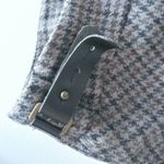 Gerard Darel Wool Knee Length Tan HoundsTooth Academia Skirt 46 Photo 5