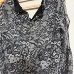 Robbie Bee  Black and White Floral Lace Top​ Photo 3