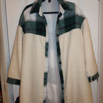 SheIn green and white shacket Photo 0