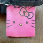 Hello Kitty Rare  gold, silver and black pouch bag Photo 4