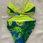 Farm Rio  Banana Leaves Cutout One Piece Swimsuit Photo 5