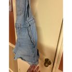 SO  Light Blue Denim Overalls Shorts Adjustable Straps Women's L Comfortable & Ca Photo 2