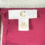 Charming Charlie Charming Charley Burgundy Lace Detail Top SZ:M Photo 4