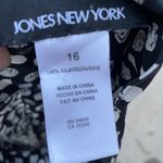 Jones New York Black and White Button Down Short sleeve shirt Sz 16 Photo 6