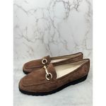 Amalfi Rangoni Loafers Womens Size 12.5 Suede Walk On Air Brown Slip On Shoes Photo 1