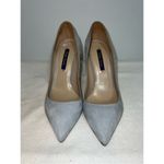 Ralph Lauren Purple Label Baby Blue Suede Heel Pump 38.5 US 8 Photo 1