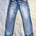 Miss Me  Easy Skinny Jeans Medium Wash Embellished Easy Access Pocket Sz 31💛 Photo 0