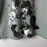 Bratz T Shirt Womens Gray XS Extra Small Raw Hem Crop Top Doll Graphic Tee Solid Photo 9