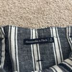Abercrombie & Fitch women’s striped linen cotton blend pants Photo 4