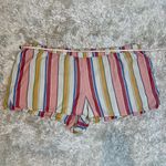 Madewell Stripe Multicolor Shorts Size 3X Bedtime Pajama Sleep Lounge Cotton Photo 3