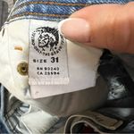 Diesel Saddle Vintage Distressed Raw Hem Button fly Denim Shorts Photo 11