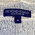 Beyond Yoga Grey Striped Knit Pullover Hoodie Sweater Size M Photo 7