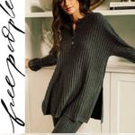 Free People Intimately‎  Around the Clock Tunic Sweater Green Small Oversized Photo 12