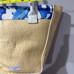 Dolce & Gabbana Dolce Gabbana Light Blue Woven Straw Weave Tote Bag Shoulder Fragrance Purse New Photo 6