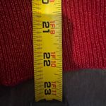 Dress Barn Red Metallic Knit Sweater | Size Large Photo 12