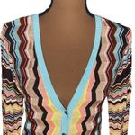 Missoni x Target Chevron fine knit button through cardigan size M Blue Size M Photo 6