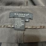 Sandro  Sportswear Dark Brown Pinstripe Wide Leg‎ Dress Pants Size 14 Career Photo 2