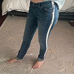 Rag and Bone | Blue Jeans with White Tuxedo Stripe Size 24 Photo 0