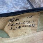 Vintage Mid Century Disco Square Toe Colorblock Leather Pumps Heel 9.5 MCM Retro Orange Photo 7