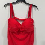Nicole Miller  One Piece Swimsuit Red Size 3X NWT Photo 2