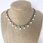 Gunmetal And White Choker Black Photo 0