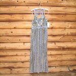 Mac Duggal  93981 Womens HALTER NECK Mirror EMBELLISHED DETAILED BACK GOWN Dress Photo 4