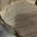 Anne Klein NWT golden shimmer mock neck puff sleeve top mermaid fairy vibes Photo 7