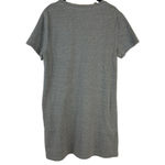 Umgee Gray T-Shirt Dress with Embroidered Multicolored Flowers Size Small Photo 9