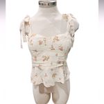 Audrey 3+1 Blouse from Revolve Crop Top Floral Size Medium Photo 1