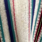 Koret solos knit striped vintage top comfortable casual 90s shirt woven boho Green Size L Photo 2