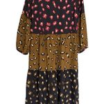 Anthropologie  Blue Tan Vilagallo Tammy Tiered Midi Dress Size 4 Boho 225.00 Photo 12