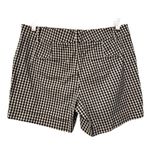 Ann Taylor The Metro Short Black White Mid Rise Gingham Shorts Size 10 Photo 4
