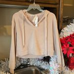 Wallflower Plush Soft Hoodie Cropped Pullover Nude New Tan Size undefined Photo 0