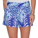Lilly Pulitzer  Callan Shorts‎ Serene Blue Tropi Call Me Photo 0
