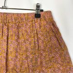 J.Crew Orange & Pink Floral Cotton Mini Skirt XS Photo 2