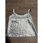 Vintage Morgan Taylor Intimates Blue Satin Cami Top Adjustable Straps size Large Photo 3