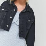 Urban Outfitters BDG Cropped Black Denim Jean Jacket Photo 0