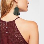 Free People NWT Intimately  Shea Maroon Bohemian Printed Mini Shift Dress sz XS Photo 9