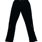 Nike Black Dri-Fit Mid Rise Elastic Pull On Waist Straight Leg Athleisure Pants Photo 0